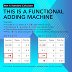 CATIGA 12 Digit Thermal Printing Calculator with Tape Print Out, Ink-Free Adding Machine, 3X Faster Quite at 8.0 LPS, Extra Large Fluorescent Display, Tax Calculation with Clock and Calendar, SP-2401