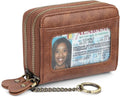 GOIACII Small Genuine Leather Wallet for Women, RFID Blocking Credit Card Holder Wallet