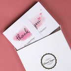 100 Thank You For Supporting My Small Business Cards, Elegant and Professional Design, 4" x 6", Recommended for Online Retailers, Small Business Owners and Local Stores