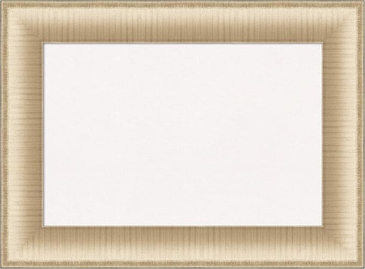 Amanti Art White Cork Board for Wall, 17x23 Vision Board with Gold Frame, Small Corkboard Office Decor for Home Organization, Casual Corkboard Pinboard to Display Items for Home Organization in