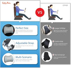Lofty Aim Classic Memory Foam Lumbar Cushion Provides Excellent Back Support and Pain Relief - Back Cushion for Driving, Chair Support for Car-Office Chair, Wheelchair - Classic Gray