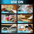 Thin Super Glue 1 oz, All Purpose Clear Liquid CA Glue Repair Wood Ceramic Glass Plastic, Heavy Duty Cyanoacrylate Adhesive for 3D Print PLA Shoe Metal Craft, Strong Bond and Instant Superglue