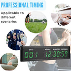 Large Display Digital Countdown Clock, LED Large Display Count Up/Count Down Timer, 999 Days Countdown Calendar for Christmas Retirement Birthday Event Timer with Remote Control (Green)