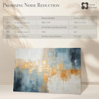 Soon Global 8-Pack Acoustical Wall Panels, 48 X 32 Inches Art Acoustic Panels, Decorative Acoustic Panels, Acoustic Wall Panels, Sound Absorbing Wall Art, Teal Aura