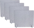 Planche Acoustic Freestanding Desk Divider - Noise Reducing Desk Privacy Panel - Library & Office Furniture Partition - Workstations Shield Barrier - Instant Wall Desk 20" H x 24" W (4 Pack, Stone)