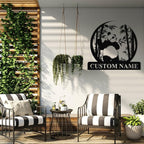 Personalized Panda Metal Sign | Family Name Sign | Panda Home Decor | Custom Outdoor Metal Sign | Metal Wall Art | Last Name Sign for Home | Panda Gifts | Panda Wall Hangings for Bedroom