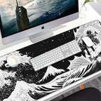Gaming Mouse Pad, 31.5x15.7 inch Large Extended Computer Keyboard Mouse Mat, Water Resist Non-Slip Mousepad Rubber Base Long XXL Desk Mouse Pad for Gaming, Office & Home, Dragon