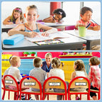 PETCEE Name Tags for Classroom Desks - 36Pcs Watercolor Dots Name Plates for Desks Confetti Name Plates for Kindergarten Preschool Classroom Back to School Teacher Supplies Must Haves