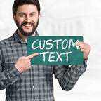 Custom Sign, Custom Street Sign, 11 Font Colors, 13 Font Styles, 4 Hole Options, 22 Sizes, 6x12 Inches, Rust Free DiBound, Fade Resistant, Made in USA by My Sign Center (Chalkboard Green)
