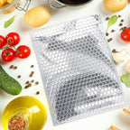 Amiff Silver Thermal Bubble Mailer, 11 x 15 Inches. 10 Pack Metallic Bubble Mailers. Self-Seal Insulated Mailers for Cold Shipping. Padded Envelopes Waterproof. Thermal Bag for Food, Cosmetics