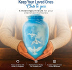 Modern Memorials Cremation Urn for Ashes - Large Urn for Man & Women - 200 Cubic Inches - Includes Velvet Storage Bag - Dove Style