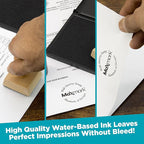 MaxMark Premium Refill Ink with Control Tip Bottle for Self-Inking Stamps, Gray Color - 4 oz.