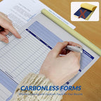 Harfesto Job Work Order Forms, Large Size Contractor Invoice Book 8-1/2" x 11-7/16", Invoice Receipt Book for Small Business, 2-Part Carbonless Forms, 50 Sets