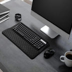 Starvortex Keyboard Stand with Wrist Rest, Ergonomic Keyboard Pad with Wrist Support, Keyboard Riser & Soft Memory Foam Cushion, 43cm Arm Rest Desk Accessories for Office,Home (Black)