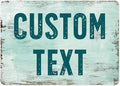 Custom Sign, Custom Street Sign, 11 Font Colors, 13 Font Styles, 4 Hole Options, 22 Sizes, 10x14 Inches, Rust Free DiBound, Fade Resistant, Made in USA by My Sign Center (Shabby Chic)