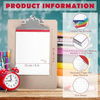 Jetec Small Graph Paper Notepad 5 x 8 Inch Mini Notebook Double Sided Memo Pads Back to School Supply Pocket Notepad Assorted Colors 50 Sheets Graph Paper Notebook(Grid(5x5),16 Pcs)