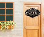 HYTSIGN Personalized Metal Farmhouse Pantry Sign, Wall Decor, Kitchen Signs, Rustic, Modern, Housewarming Gift