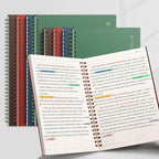 EMSHOI Lined Journal Spiral Notebook 7.48" x 10.15" - 3 Pack 480 Pages 100gsm Thick Paper, B5 Large Notebooks College Ruled, Plastic Hardcover Journals for Writing Women Men Work School Supplies