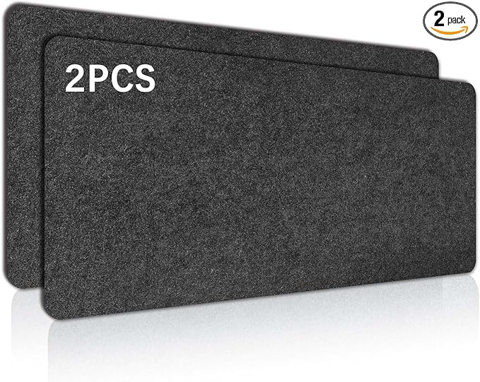 2 PCS Large Felt Desk mat, 40''x16'' with Non-Slip Full Desk Mouse Pad,Office Computer Desk for Keyboard Mat,Felt Desk Mat for Desk Pad Protector（100x40cm）