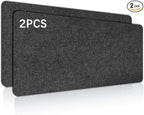 2 PCS Large Felt Desk mat, 40''x16'' with Non-Slip Full Desk Mouse Pad,Office Computer Desk for Keyboard Mat,Felt Desk Mat for Desk Pad Protector（100x40cm）