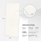 Olanglab Acoustic Wall Panels 10 Pack, 48 x 24 per Acoustic Panels Sound Absorbing, Sound Panels for Home Studio and Office, Plain Light Beige