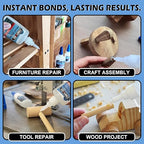 CYAFIXED Professional Grade Cyanoacrylate Super Glue, Ultra Thick Viscosity CA Glue for Woodworking, 4 oz. Value Pack - Instant Adhesive for Woodworking, Gap Filling, Heavy Duty Wood Bonding