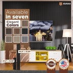 Avana Modern Acoustic Wood Wall Panels – 47.2 x 12.6 Inch Black Oak Acoustic Panels 1 PC – Wall Panels for Interior Wall Decor For Homes, Offices, Studios – Sturdy And Durable Wood Panels For Wall