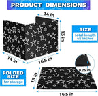 22-Pack Desk Dividers for Students - Star, Durable & Waterproof Plastic Study Carrel Divider, Classroom Folders Teacher Supplies, Easy-to-Clean Plastic Privacy Shield Folder Boards for Student Desks