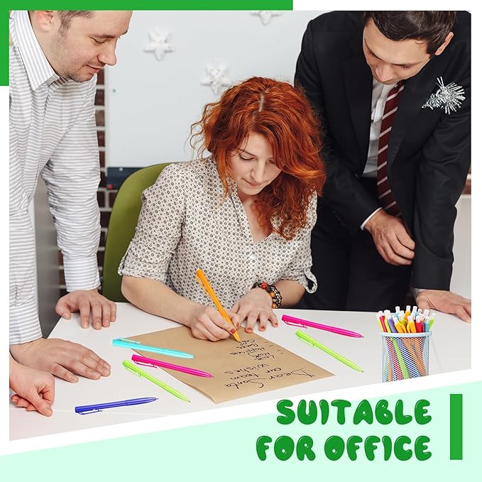 Meanplan 100 Pcs Ballpoint Pens Bulk Retractable Black Ink Pens 1mm Colorful Aesthetic Writing Supply for Journaling Note Home Business Office College Supplies, 5.7 x 0.4 Inch(Pastel,Novel Style)