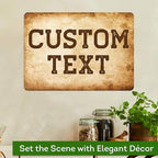 Custom Sign, Custom Street Sign, 11 Font Colors, 13 Font Styles, 4 Hole Options, 22 Sizes, 10x14 Inches, Rust Free DiBound, Fade Resistant, Made in USA by My Sign Center (Vintage)