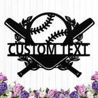 Personalized Baseball Metal Sign Custom Name Sign Baseball Player Gift Boys Room Decor Softball Lover Present Sports Wall Art Decorations Gift for Team,Dad,Husband,Son