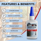 CYAFIXED Professional Grade Cyanoacrylate Super Glue, Super Thin Viscosity CA Glue for Woodworking, 4 oz. Value Pack - Instant Adhesive for Woodturning, Pen Turning, Finish & Hobby