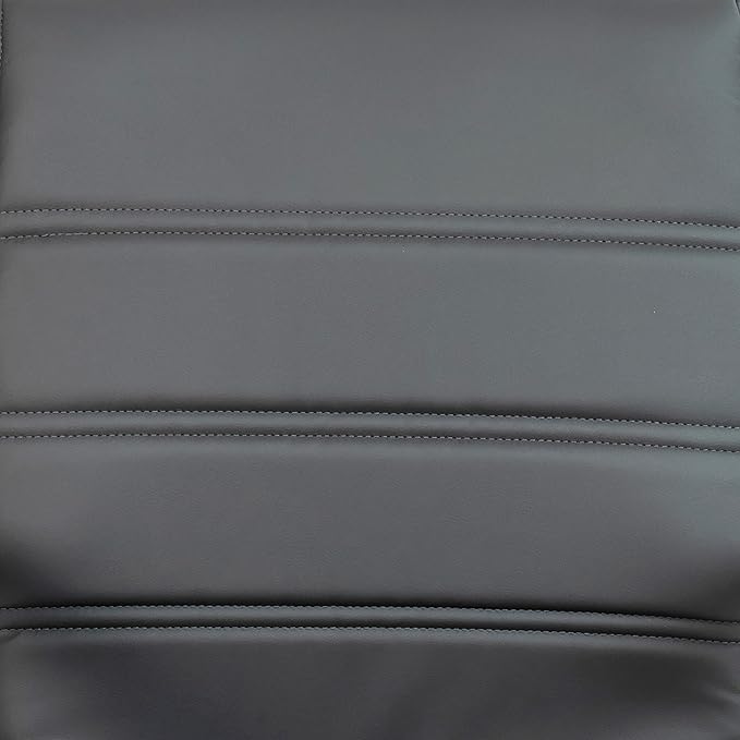 Flash Furniture Whitney Mid-Back Swivel LeatherSoft Desk Chair with Padded Seat and Armrests, Adjustable Height Padded Office Chair, Gray/Chrome