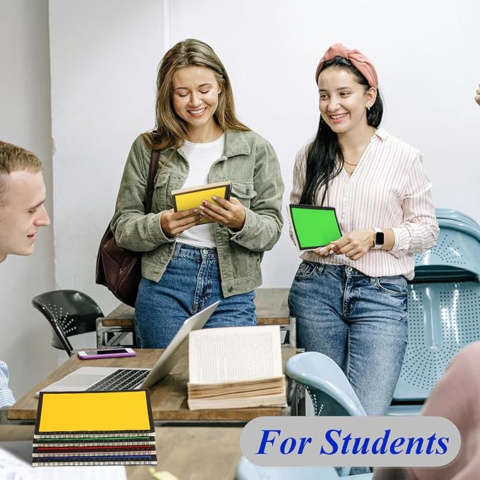 12 Pack Small Spiral Notebook A5 Lined College Ruled Spiral Journal Notebook 5.5 x 8.3 Inch Kraft Cover, 120 Pages for Work Students Office Business(Blue,Green,Yellow,Red)