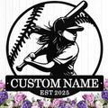 Personalized Softball Metal Sign Custom Player Name Sign Girls Room Decor Softball Lover Present Sports Wall Art Decor Gift for Girls, Team, Mother, Daughter