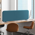 DECOLAB Desk Dividers, Desk Privacy Panel Shield Board for Student, Office, Classroom, Home, Free Standing Scratch Resistance, 48"x18", Sapphire