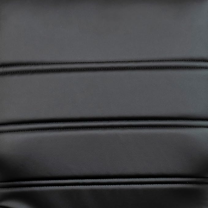 Flash Furniture Whitney Mid-Back Swivel LeatherSoft Desk Chair with Padded Seat and Armrests, Adjustable Height Padded Office Chair, Black