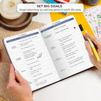 Clever Fox Planner 2nd Edition – Colorful Weekly & Monthly Goal Planner, Time Management & Productivity Organizer, Undated, A5 (Black)