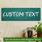 Custom Sign, Custom Street Sign, 11 Font Colors, 13 Font Styles, 4 Hole Options, 22 Sizes, 6x18 Inches, Rust Free DiBound, Fade Resistant, Made in USA by My Sign Center (Chalkboard Green)