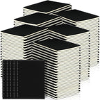 Yahenda 180 Pcs Spiral Notebook Bulk A5 Journal Lined 8.3'' x 5.5'' Writing Composition Paper Small Notepad Subject Notebook for Students Office Business Back to School Supplies (Black)