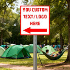 Custom Square Right Arrow Signs - 14 * 14 inches - 0.04-inch thickness, non-deformable, for supermarkets and scenic spots