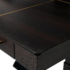 EUREKA ERGONOMIC Standing Desk, 63 inch Executive Desk w Drawers,Modern X-Shaped Leg Luxury Home Office Computer Desk w Monitor Stand,Smoked Oak
