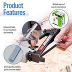 meite 21 Gauge Upholstery Staples, 1/2-Inch Crown with 1/2-Inch Length Galvanized Heavy Duty Staples for Staple Guns MT8016, MT8016S, and MT8016SLN(10 Boxes)
