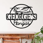 Personalized Metal Airplane Wall Art, Airplane Name Sign, Customized Pilot Name Sign, Airplane Hangar Sign Decor, Aviation Home Office Decor, Large Outdoor Decor, Pilot Gifts, Aircraft Lovers Gift