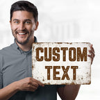 Custom Sign, Custom Street Sign, 11 Font Colors, 13 Font Styles, 4 Hole Options, 22 Sizes, 10x14 Inches, Rust Free DiBound, Fade Resistant, Made in USA by My Sign Center (Rustic)