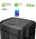 Aurora Professional Grade AU125MA 120-Sheet Auto Feed High-Security Micro-Cut Paper Shredder/60 Minutes/Security Level P-5