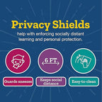Really Good Stuff Privacy Shield Dividers - Set of 12, Green - Create a Distraction-Free Learning Environment - Testing & Desk Divider Boards for Student Desks, Classroom Essentials & Must Haves