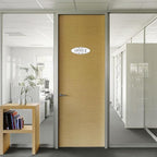 The Office Door Sign for Home and Business，Self-Adhesive Waterproof and Fade-Resistant Modern Office Sign Sticker for House，Business，Door, Window Decor（White）