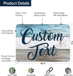 Custom Sign, Custom Street Sign, 11 Font Colors, 13 Font Styles, 4 Hole Options, 22 Sizes, 7x10 Inches, Rust Free DiBound, Fade Resistant, Made in USA by My Sign Center (Coastal)