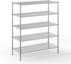 Regal Altair 21" Deep x 54" Wide x 64" Height Wire Shelving Kit | 5-Tier | NSF Commercial Storage Rack Unit